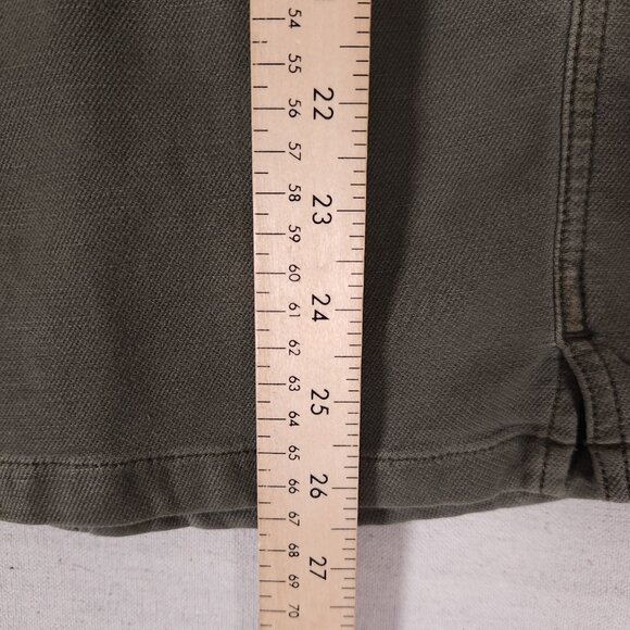 Faherty Shirt Jacket Mens XS Utility Long Sleeve Button Up Pockets Army Green - Picture 6 of 14